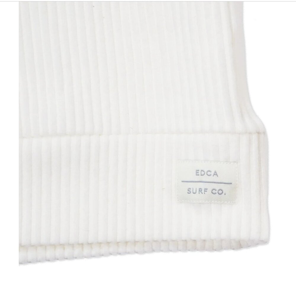 EVERYDAY CALIFORNIA Malibu Ribbed Hoodie in White NWT - Picture 8 of 11
